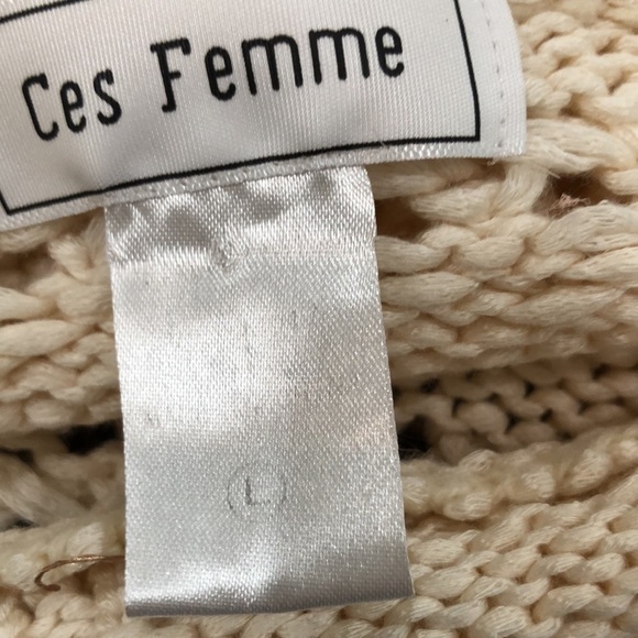 Ces Femme knit sweater size large - Picture 7 of 8